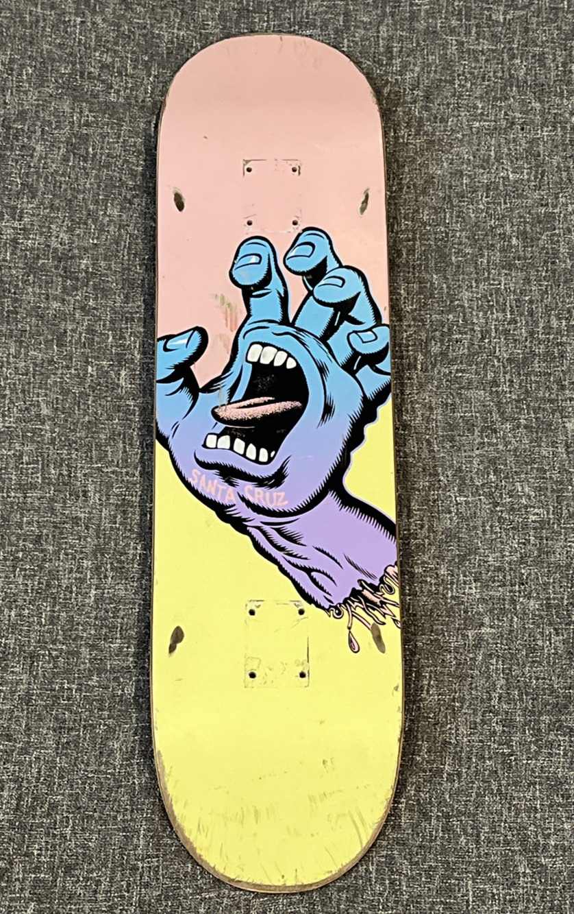 Santa Cruz Screaming Hand Skateboard DECK ONLY Multicolor 8.25" x 31.75"